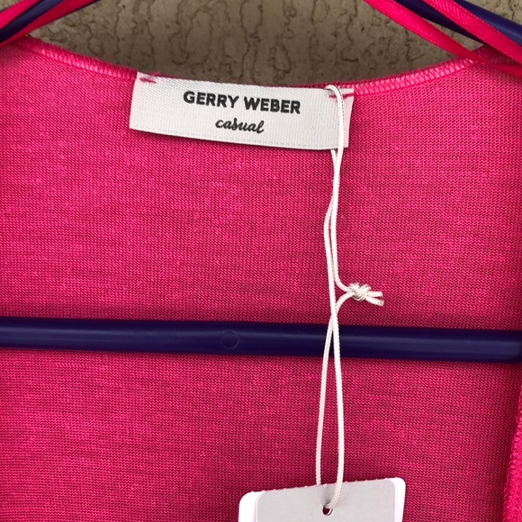 PINK SHORT SLEEVE DRAPED OPEN FRONT CARDIGAN - Picture 7 of 7